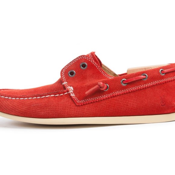 John Varvatos Firebrick Red Schooner Shoe - Picture 2 of 3